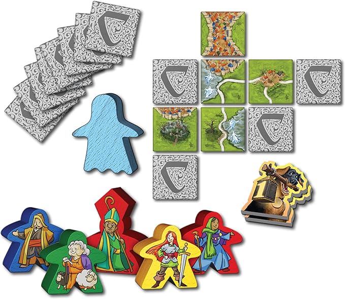 Mists Over Carcassonne Board Game | Territory Building Strategy Game | Cooperative Family Game for Kids and Adults | Ages 8+ | 2-6 Players | Average Playtime 45 Minutes | Made by Z-Man Games