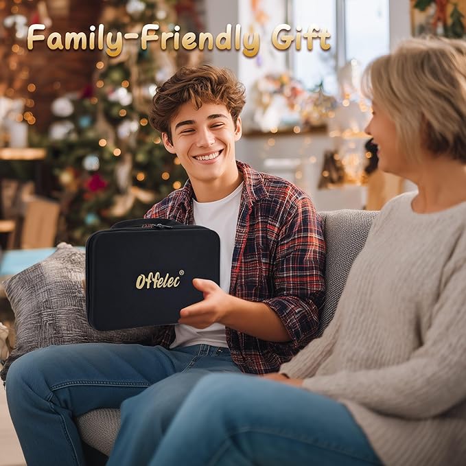 Rummy Tiles & Cube Game Set with 106 Large Number Tiles, 4 Wooden Racks & Dice - Family Board Game for Adults, Kids & Parties - Classic Tile Game for 2-4 Players, Great Gifts