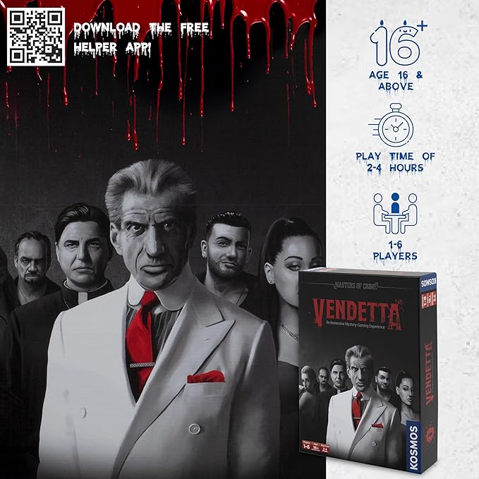 Masters of Crime: Vendetta | Murder Mystery Game | Mafia | Co-op Game | 1+ Players | Ages 16+