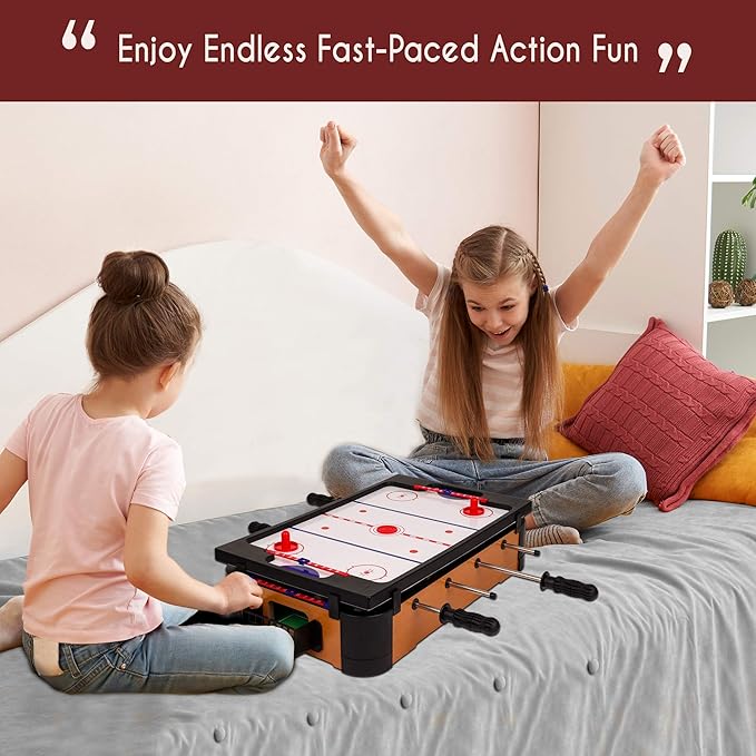 Point Games Hockey Table, Mini Table Games for Kids, Arcade Game for Boys & Girls, Great Gift fro Children Ages 3+