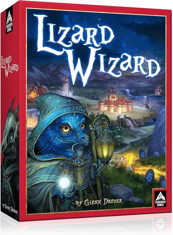 Forbidden Games, Lizard Wizard – Fantasy Strategy Game of Spellcasting, Potions, and Mystical Creatures, Ages 10+, 2-6 Players, Family Game Night Essential