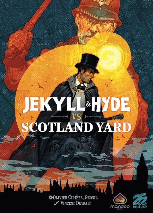 Jekyll and Hyde vs Scotland Yard, Two Player Cooperative Trick Taking Card Game - 25th Century Games