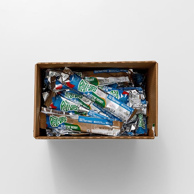 Betty Crocker Fruit Roll Ups, Blastin' Berry Hot Colors, 0.5 Oz, 96 Count