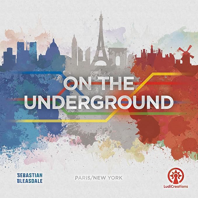 On The Underground: Paris/New York Deluxe Edition - Train Route Building, Strategy Board Game, City Maps, Ages 14+, 2-5 Players, 60 Min