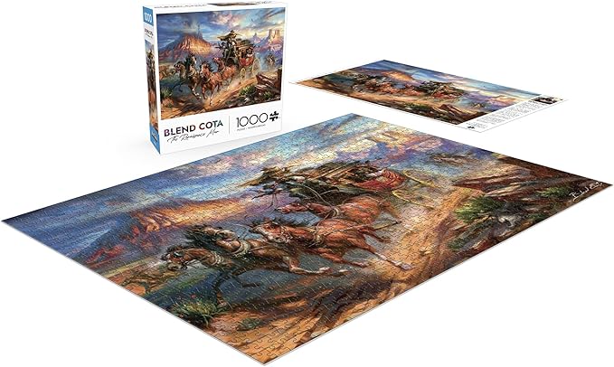 Buffalo Games - Blend COTA - Wild Wild West - 1000 Piece Jigsaw Puzzle for Adults - Challenging Puzzle Perfect for Game Nights - Finished Size is