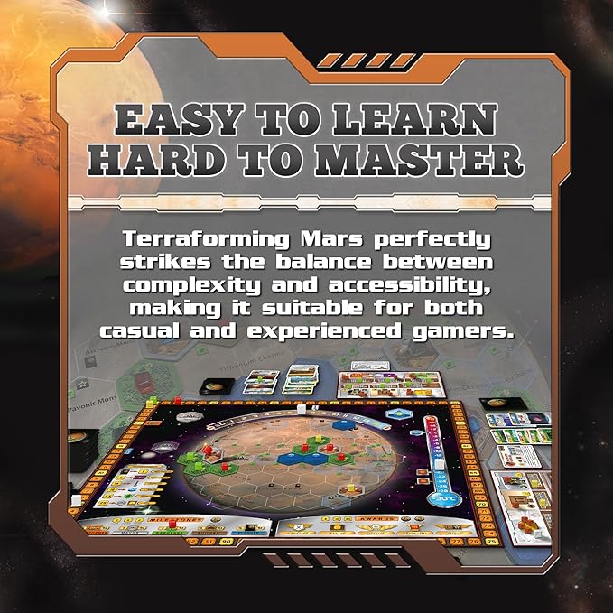 Terraforming Mars Board Game-Award Winning Strategic Space Adventure Game for Family Game Night, Competitive Play&High Replay Value-Adults, Cardboard,Teens&lovers of Board Games by Stronghold Games