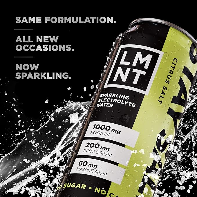 Drink LMNT Sparkling Electrolyte Drink - Citrus Salt | 12-Count