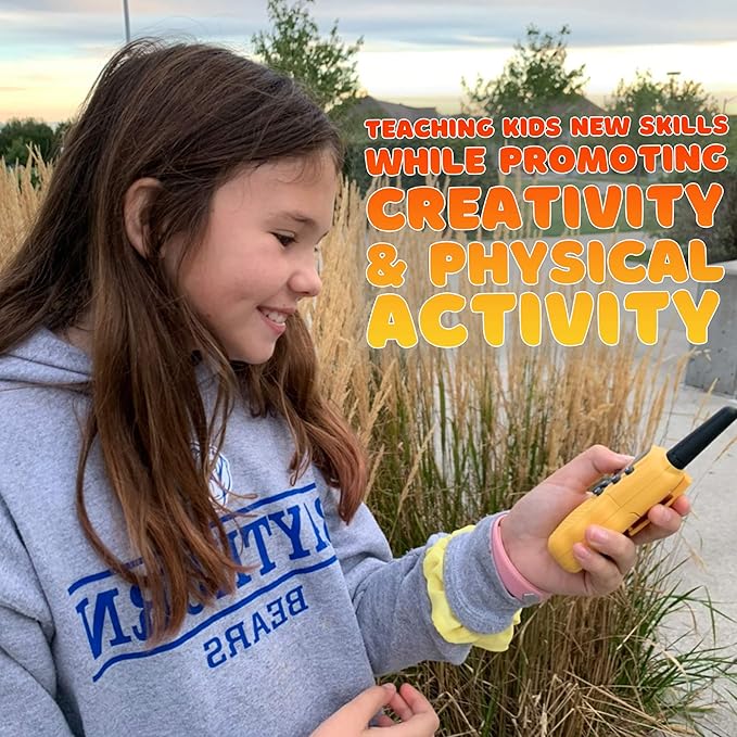 Scavenger Hunt Game for Kids - Walkie Talkies Games Outdoor Active Play Camping Games for Kids Families Treasure Hunt Spy Kit Fun Rainy day PA Activities Board Game for Girls Boys Teens 8-12+