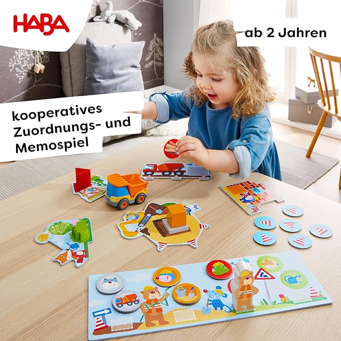 HABA My Very First Games Building Site Cooperative Game for Ages 2+ (German Box)
