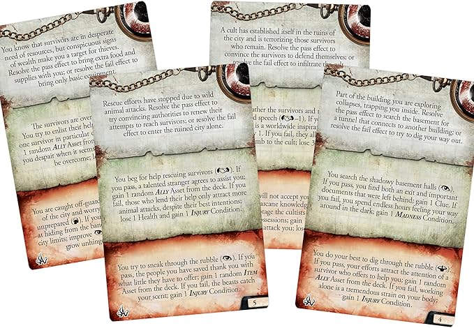 Eldritch Horror Cities in Ruin Board Game EXPANSION | Mystery Game | Cooperative Board Game for Adults and Family | Ages 14+ | 1-8 Players | Avg. Playtime 3 Hours | Made by Fantasy Flight Games