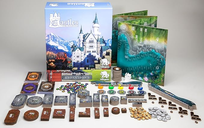 Castles of Mad King Ludwig Expansions 2nd Edition by Bezier Games, Strategy Board Game