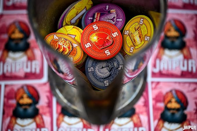 Jaipur Board Game (New Edition) - Fast-Paced Duel of Merchants! Strategic Trading and Market Gameplay for Kids & Adults, Ages 10+, 2 Players, 30 Minute Playtime, Made by Space Cowboys