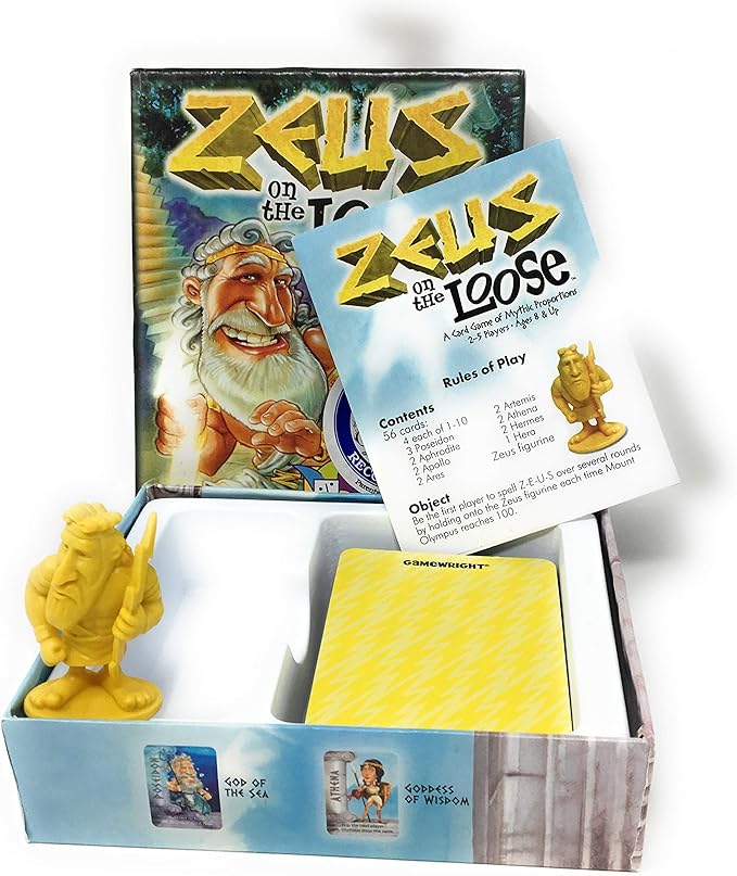 Gamewright - Zeus on the Loose – A Card Game of Mythic Proportions