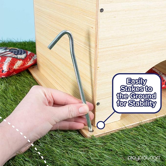 Play Platoon Cornhole Airmail Box - Set of 2 - Perfect for Practice - Competitive Cornhole Player Bag Toss Training, Prepare for Professional Games - Board only, Bags not Included