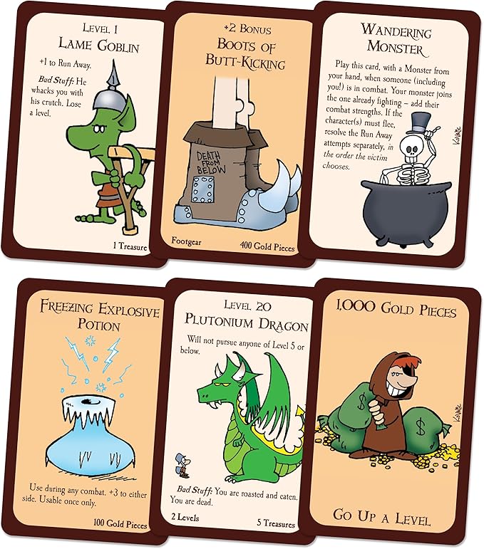 Munchkin Deluxe Board Game (Base Game), Family Board & Card Game, Adults, Kids, & Fantasy Roleplaying Game, Ages 10+, 3-6 Players, Avg Play Time 120 Min, From Steve Jackson Games