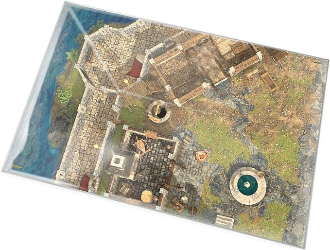 Arcknight The Noble's Keep Roleplaying D&D Battle Map; 16 Modular RPG Maps in 8 Double-Sided Pages, 1" Square Grid, Modular & Versatile DnD Map for ttrpg Gaming - for Dungeons & Dragons, Pathfinder