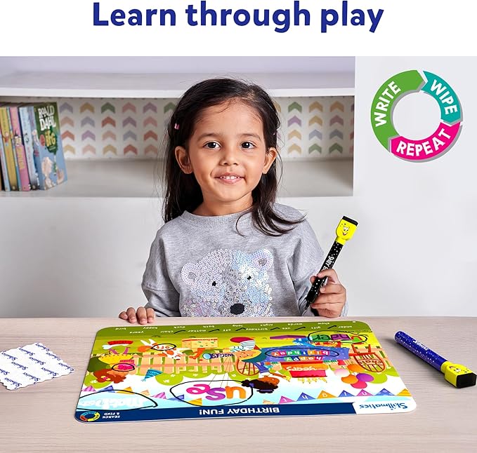 Skillmatics Search and Find Sight Words Educational Game - Reusable Preschool Learning Activities, Perfect for Toddlers & Kids Who Love Toys, Builds Vocabulary, Gifts for Ages 4, 5, 6, 7