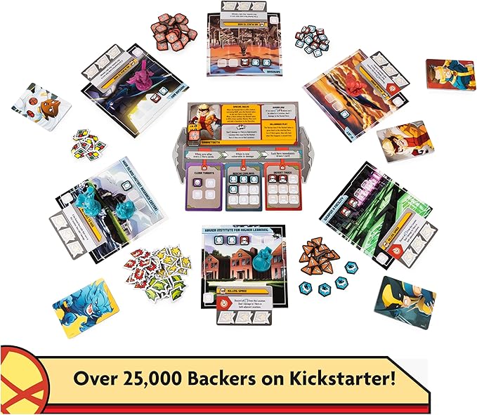 Spin Master Games, Marvel United: X-Men, Strategy Board Game, Includes Collectible Figurines, for Fans of Marvel Rivals & Action Movie Toys, 1-5 Players, for Adults & Teens Ages 14 & Up