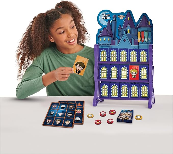 Wizarding World, Harry Potter Games HQ Checkers Tic Tac Toe Memory Match Go Fish Bingo Card Games Fantastic Beasts Gift, for Adults & Kids Ages 4+