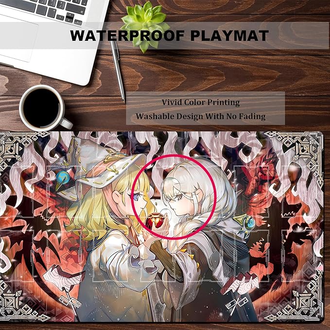 ygo playmat Gaming Competition Pad Mat Card Binder Deck 23.6x13.7in