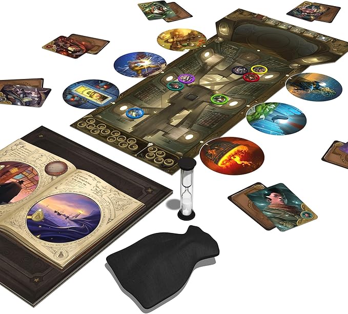 Obscurio Board Game - Navigate The Sorcerer's Library in This Intriguing Game! Cooperative Game for Kids and Adults, Ages 10+, 2-8 Players, 45 Minute Playtime, Made by Libellud