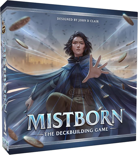 Mistborn Deckbuilding Game - Forge Alliances in Epic Metal-Burning Battles - Cooperative Card Game by Designer John - Immersive Strategic Gameplay