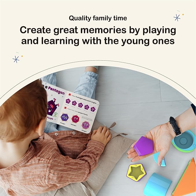 BEST LEARNING My Geo-Blox - Sorting and Building Blocks to Learn Colors and Shapes for Children 3+ Years - Cardboard Book Included - Building Toys for Boys and Girls as Birthday Present
