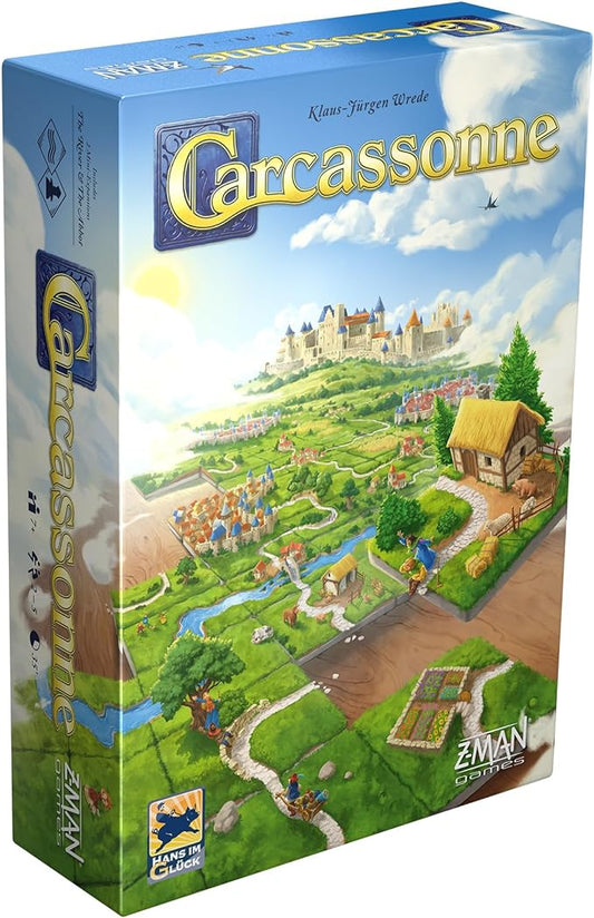Carcassonne Board Game (BASE GAME) | Family Board Game | Board Game for Adults and Family | Strategy Board Game | Medieval Adventure Board Game | Ages 7 and up | 2-5 Players | Made by Z-Man Games