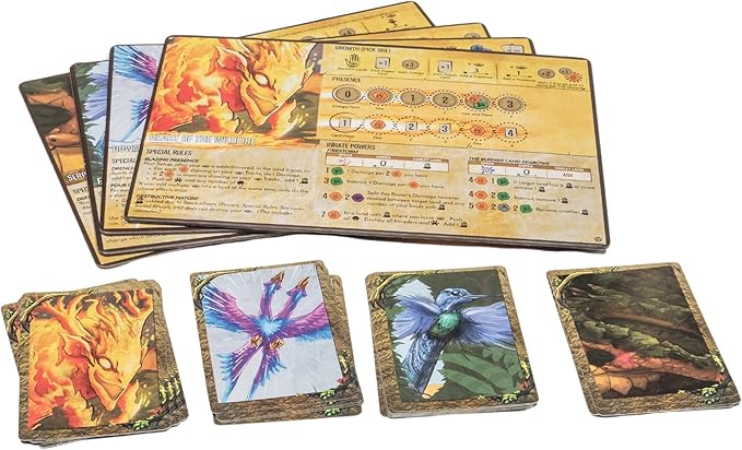 Greater Than Games | Spirit Island: Feather & Flame - Foil Panels | Cooperative Strategy Board Game Accessory | Premium Component Upgrade