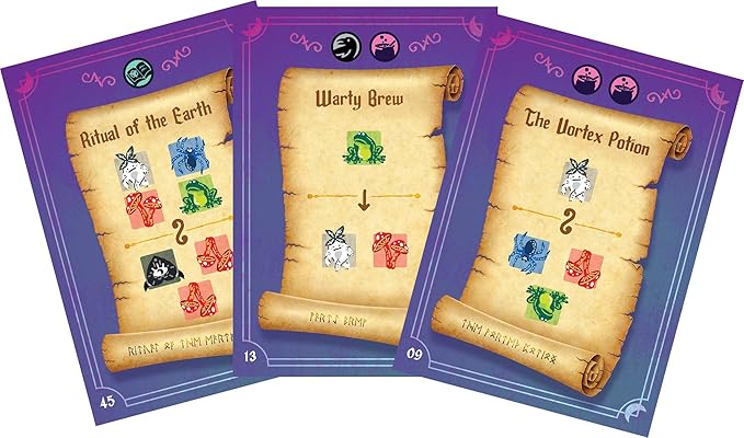 AEG Whirling Witchcraft | Use Recipes, Generate Magical Ingredients & Overflow Opponent's Cauldron | Halloween Board Game | 2-5 Players | Ages 10+