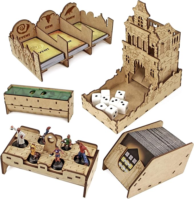 TowerRex Organizer for Betrayal at House on The Hill 2nd Ed Board Game, Widow's Walk Expansion, Storage Insert, Accessories Upgrade