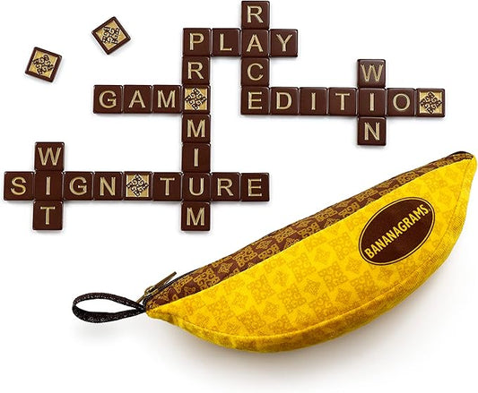 BANANAGRAMS | Signature Edition - Amazon Exclusive | Word Game | Ages 7+ | 1-8 Players | 30 Minutes Playing Time