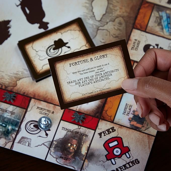 Hasbro Gaming Monopoly Indiana Jones Game, Inspired by The Indiana Jones Movies, Board Game for 2-6 Players, Ages 8 and Up