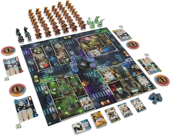 Spin Master Games, DCeased: Gotham City Outbreak, Part of The Zombicide Collection, Collectible DC Comics Miniatures, Strategy Board Game, for Adults & Teens, 1-4 Players, for Ages 14 & Up