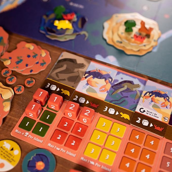 Emerge Board Game - Explore New Islands and Research Ecosystems, Dice Rolling Strategy Game, Family Game for Kids and Adults, Ages 14+, 2-4 Players, 75 Minute Playtime, Made by Pandasaurus Games