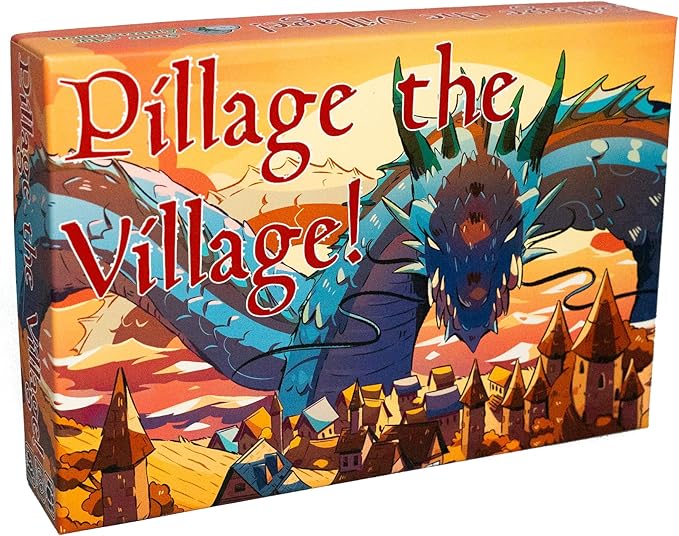 Pillage The Village! | Dragon Board Game for Adults & Teens | 2–6 Players | Chaotic Take-That | 20–30 Min Playtime | Fantasy Card Game | Great for Game Night & D&D Fans