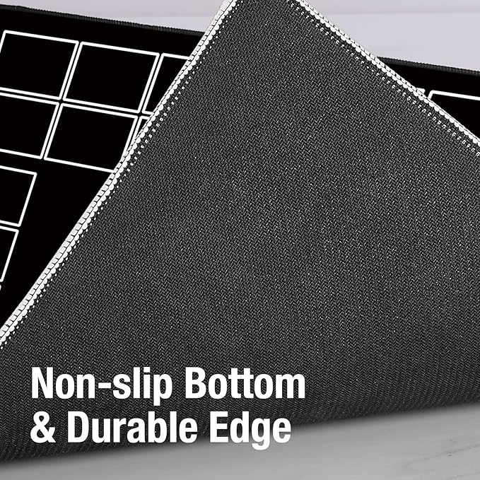 Playmat for Card Game with Tube - Stitched Play Mat for Card Gameplay with Zones, 2 Player Trainer Game Playing Mat (red)