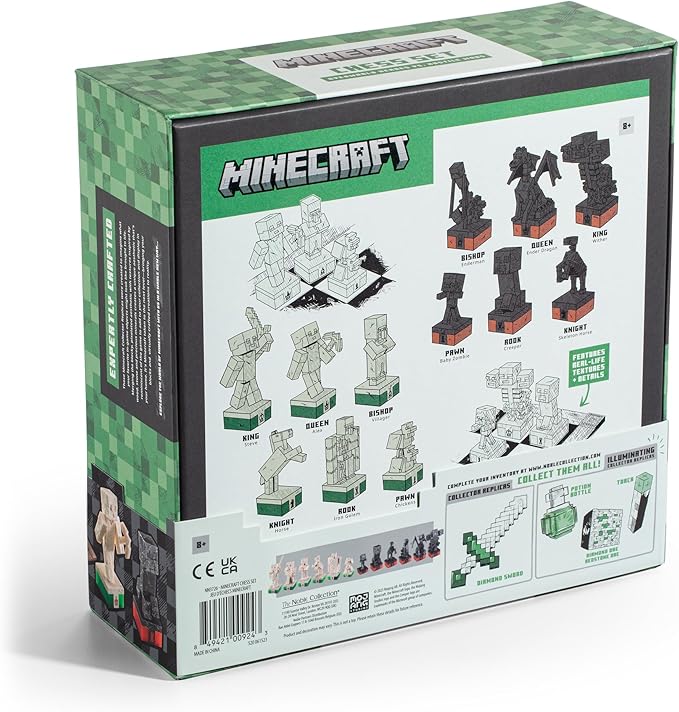 The Noble Collection Minecraft Chess Set