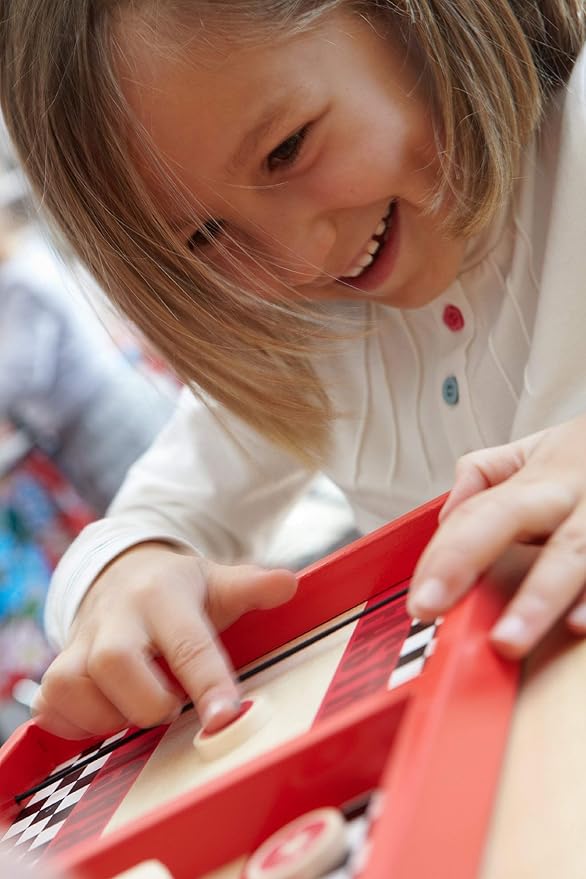 Tabletop Air Hockey Game, Kids Teens Family Adult Party Game Nights, The Original Wooden 2-Player Disc Slinging Game, Fastrack by Blue Orange Games
