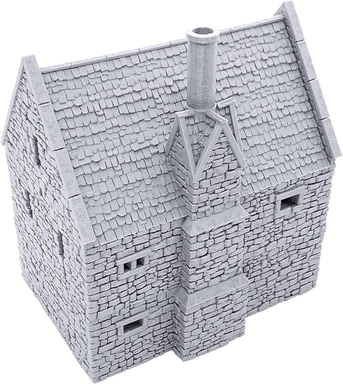 EnderToys Norman Stone Manor by Printable Scenery, 3D Printed Tabletop RPG Scenery and Wargame Terrain 28mm Miniatures