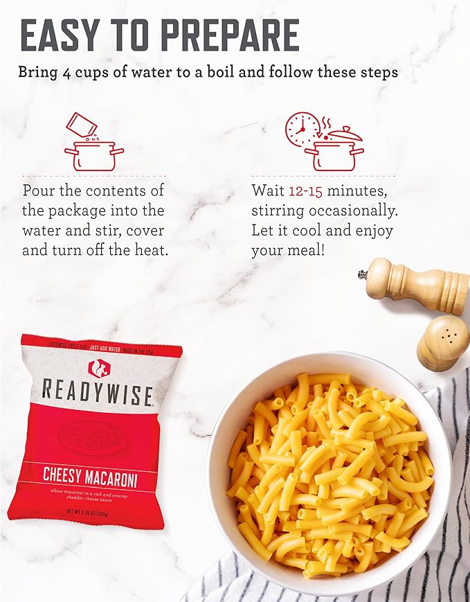 ReadyWise Entrée Bucket - 100 Servings, Emergency Food Supply, Survival Kit, Protein Meals, Dehydrated & Freeze Dried Prepper Food for Camping Essentials Supplies, up to 25 Year Shelf Stable Life