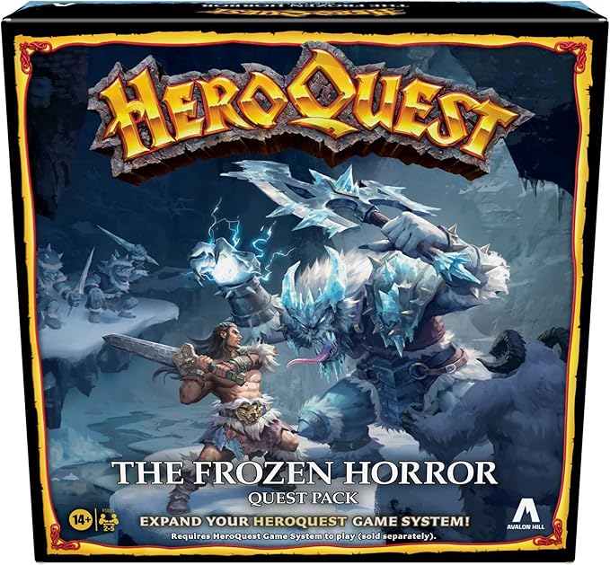 Avalon Hill HeroQuest The Frozen Horror Quest Pack, Dungeon Crawler Game for Ages 14+, Requires HeroQuest Game System to Play