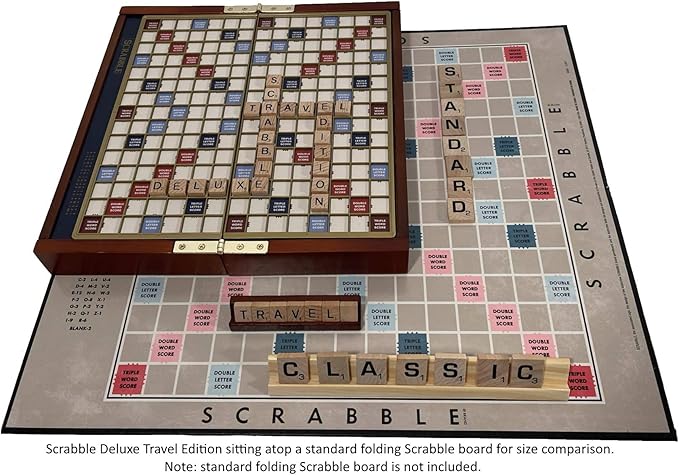WS Game Company Scrabble Deluxe Travel Edition, 2 to 4 players
