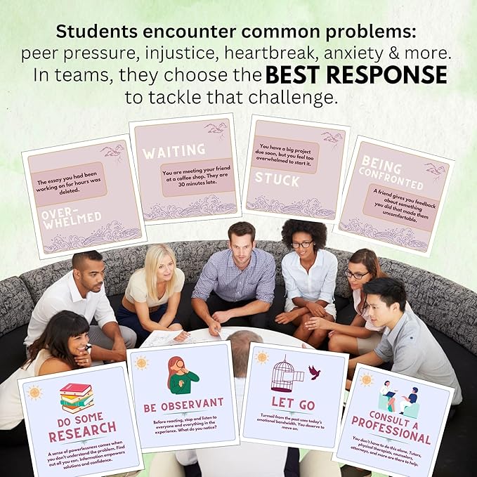 EnCompass Card Game โ Build Problem-Solving Skills to Handle Lifeโs Challenges| Empower Emerging Adults to Overcome Peer Pressure, Anxiety & Real-Life Obstacles | SEL Classroom Activity