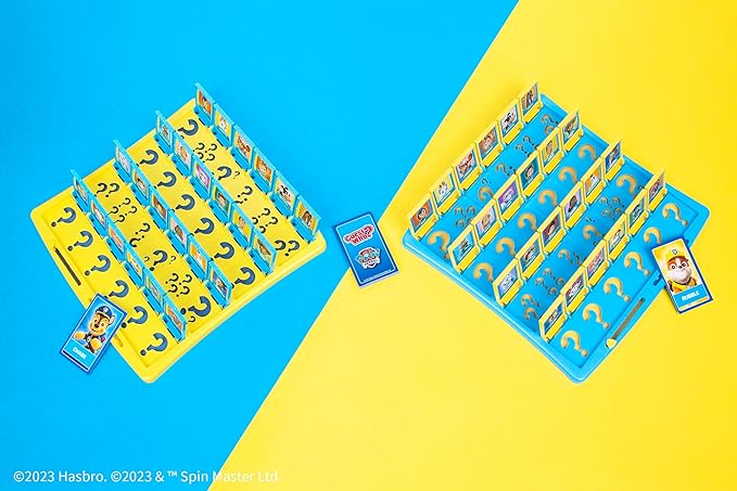 Guess Who? PAW Patrol Board Game, Featuring Chase, Rocky, Skye, and More, Officially Licensed Nickelodeon PAW Patrol Game, Family-Friendly Children's Mystery Game of Deduction, Ages 6 & Up