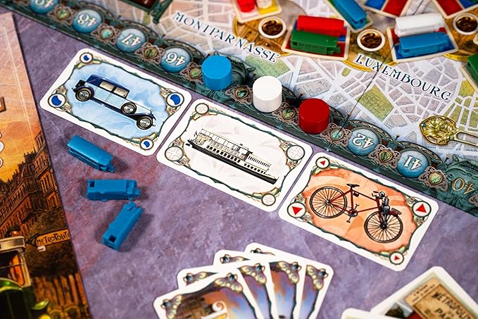 Ticket to Ride Paris Board Game - Train Route-Building Strategy Game with Detailed Parisian Buses, Fun Family Game for Kids & Adults, Ages 8+ , 2-4 Players, 10-15 Min Playtime, Made by Days of Wonder