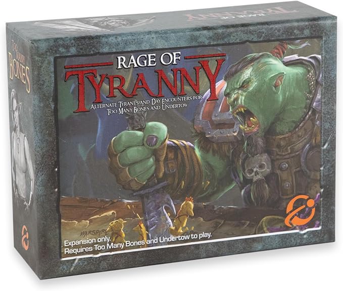 Chip Theory Games Too Many Bones: Rage of Tyranny, Dice-Builder Strategic Fantasy RPG Game for Ages 14 and Up, 1-4 Players