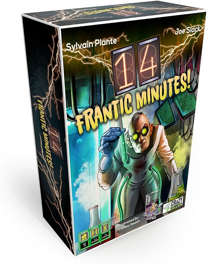 14 Frantic Minutes - Thrilling Puzzle Chase Game - Escape 7 Locked Rooms in 14 Minutes - Solo & Cooperative Play for Kids & Adults - Mystery, Strategy, and Fun for Age 8+!