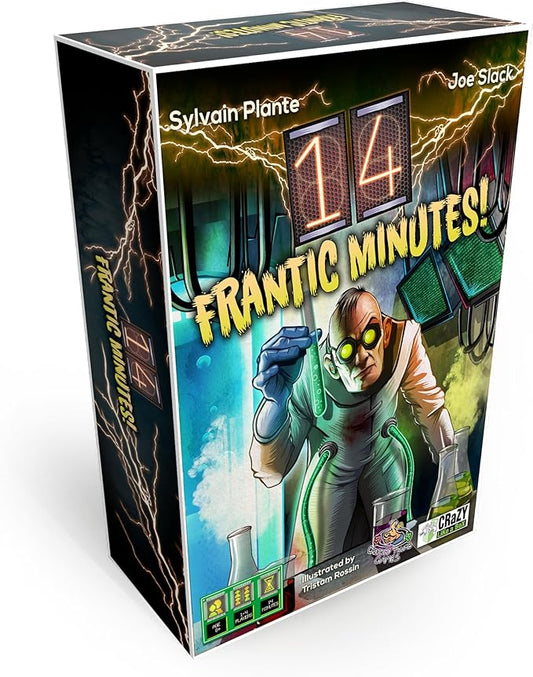 14 Frantic Minutes - Thrilling Puzzle Chase Game - Escape 7 Locked Rooms in 14 Minutes - Solo & Cooperative Play for Kids & Adults - Mystery, Strategy, and Fun for Age 8+!