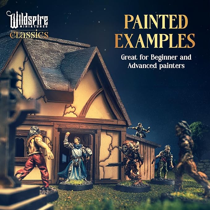 Classic Encounters - 125 Iconic DND Miniatures Bulk Monsters, Unpainted 28mm DND Minis, D&D Miniatures, Dungeons and Dragons Figures Mini, Dnd Figurines, Fantasy Tabletop D&D Accessories Assembled